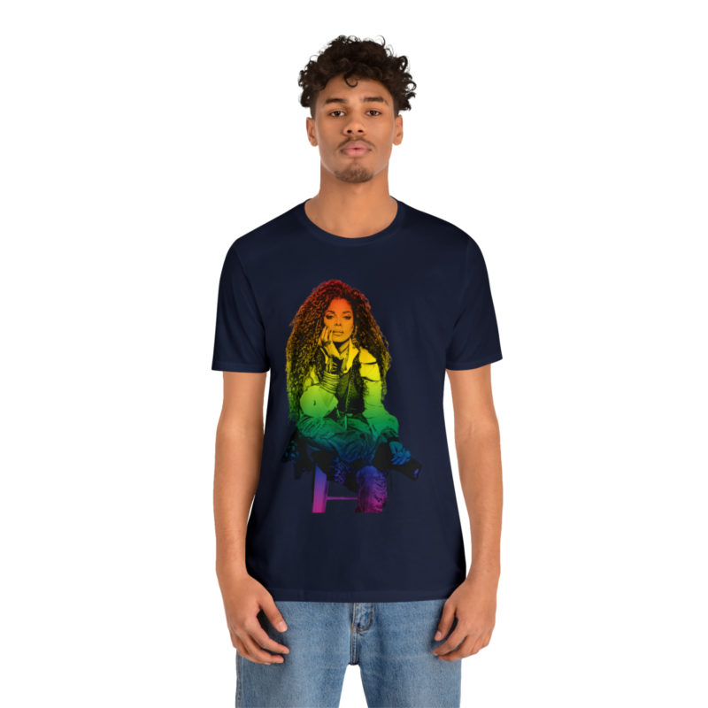 Janet Jackson LGBTQ PRIDE Unisex Jersey Short Sleeve Tee - Image 88