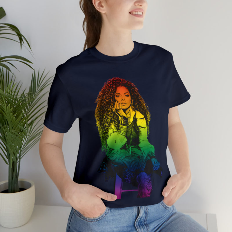 Janet Jackson LGBTQ PRIDE Unisex Jersey Short Sleeve Tee - Image 93