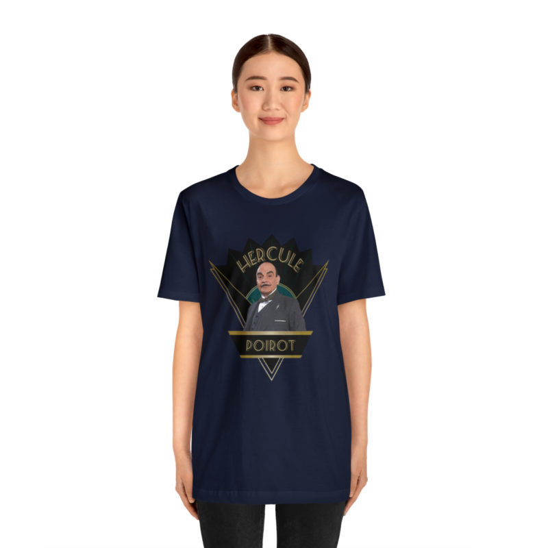 Hercule Poirot  Art Deco Inspired Unisex T-Shirt, The Belgian Detective T-Shirt , Roaring 20's Style Tee - Image 16