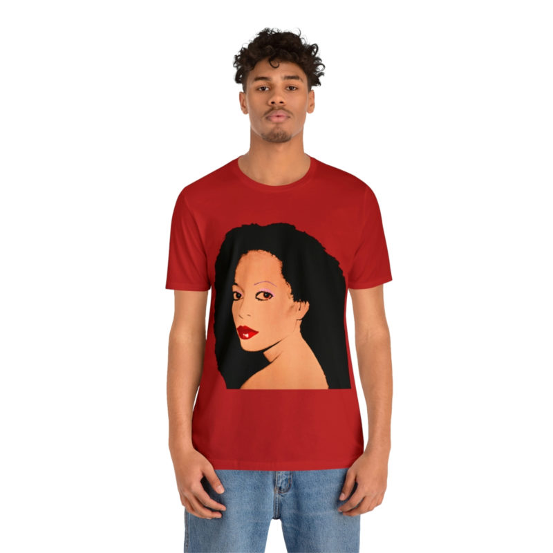 Diana Ross Silk Electric Cover Unisex Tee | Multiple Colors and Sizes | Diana Ross Warhol Art T-Shirt - Image 89