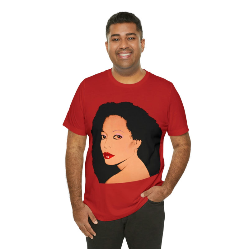 Diana Ross Silk Electric Cover Unisex Tee | Multiple Colors and Sizes | Diana Ross Warhol Art T-Shirt - Image 93