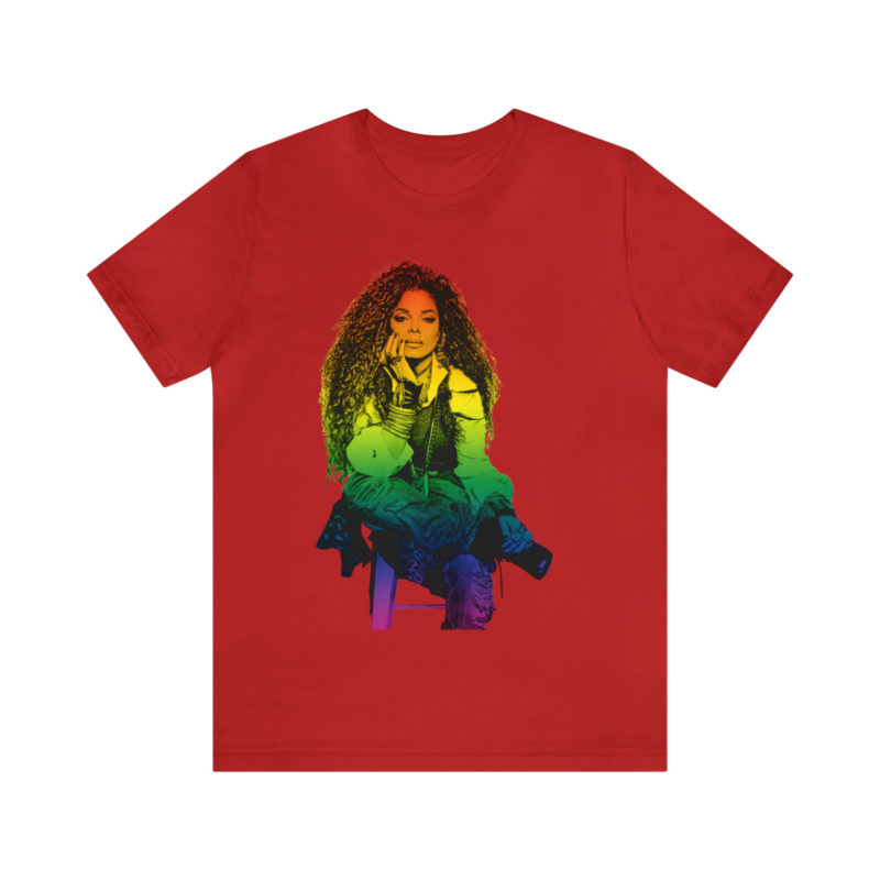 Janet Jackson LGBTQ PRIDE Unisex Jersey Short Sleeve Tee - Image 97