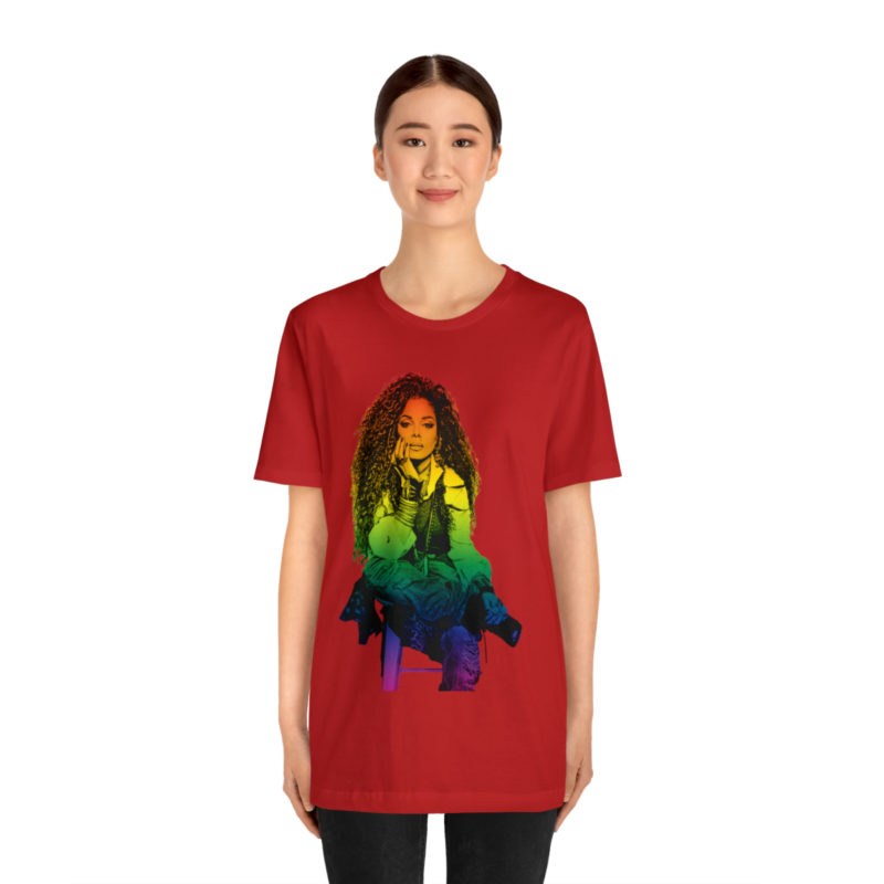 Janet Jackson LGBTQ PRIDE Unisex Jersey Short Sleeve Tee - Image 99