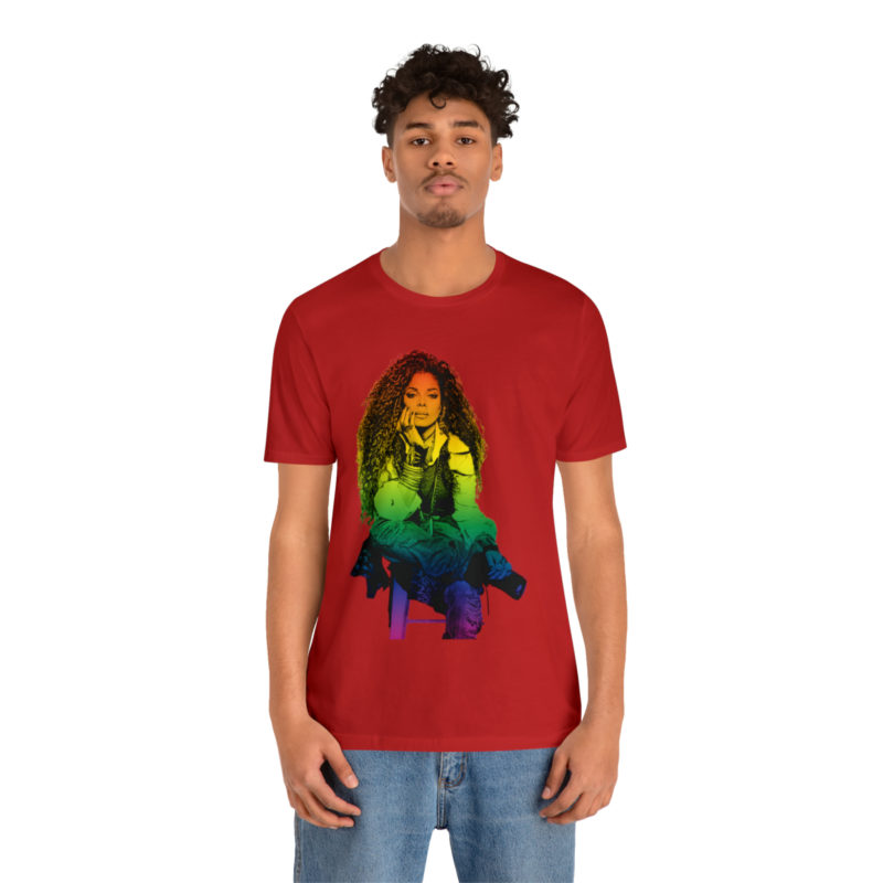 Janet Jackson LGBTQ PRIDE Unisex Jersey Short Sleeve Tee - Image 100