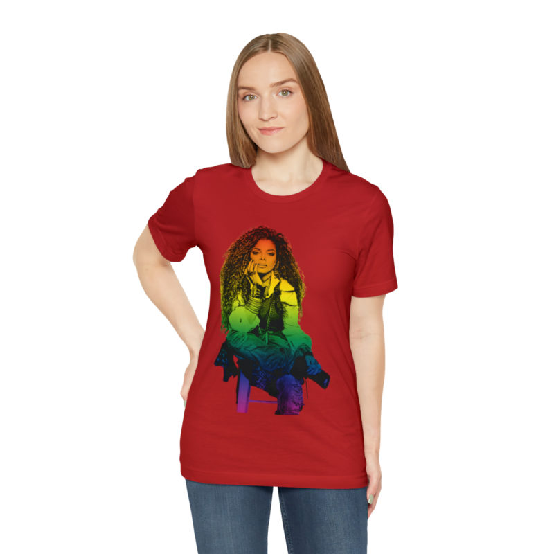 Janet Jackson LGBTQ PRIDE Unisex Jersey Short Sleeve Tee - Image 101