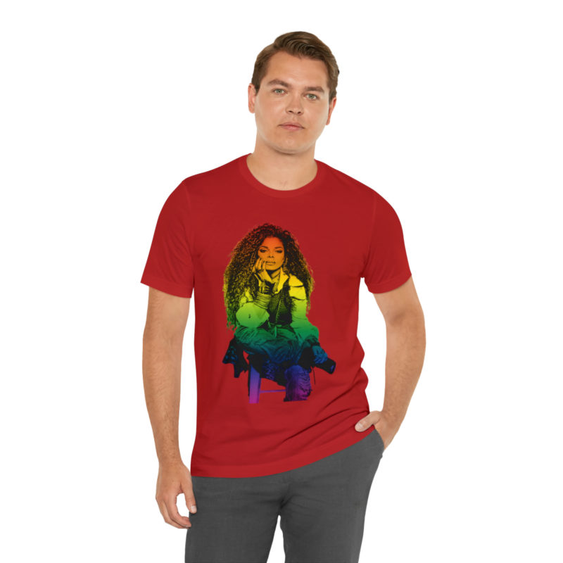Janet Jackson LGBTQ PRIDE Unisex Jersey Short Sleeve Tee - Image 102