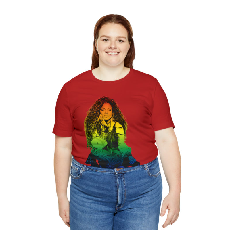 Janet Jackson LGBTQ PRIDE Unisex Jersey Short Sleeve Tee - Image 103