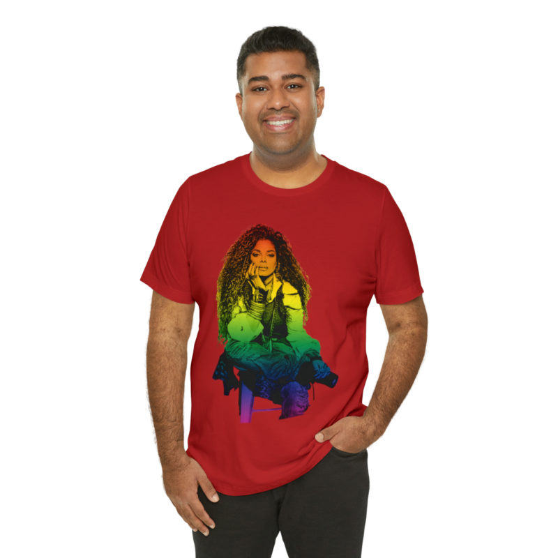 Janet Jackson LGBTQ PRIDE Unisex Jersey Short Sleeve Tee - Image 104