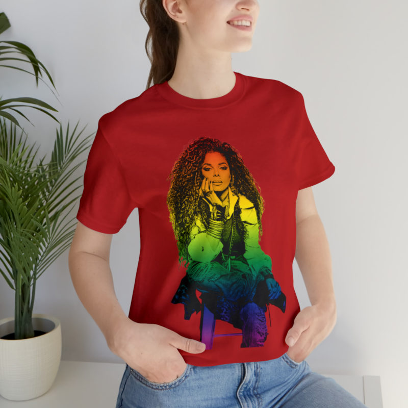 Janet Jackson LGBTQ PRIDE Unisex Jersey Short Sleeve Tee - Image 105