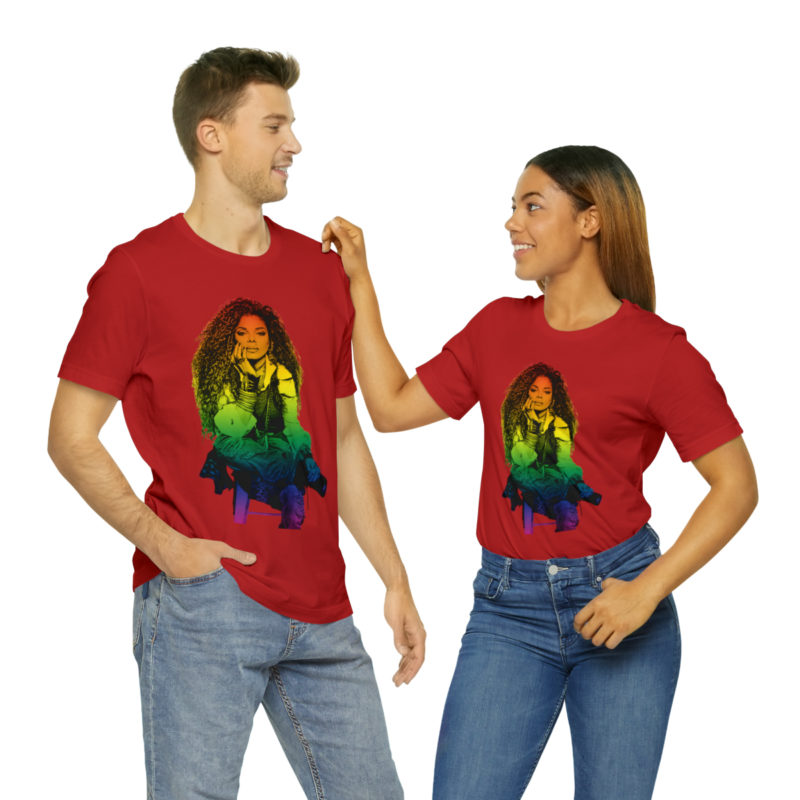 Janet Jackson LGBTQ PRIDE Unisex Jersey Short Sleeve Tee - Image 106