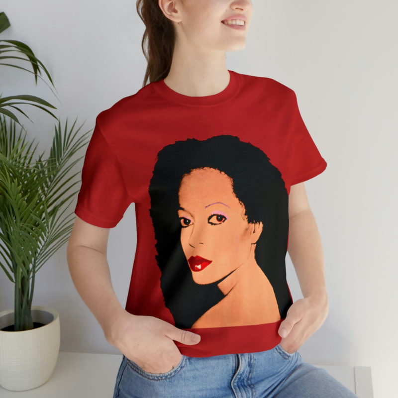 Diana Ross Silk Electric Cover Unisex Tee | Multiple Colors and Sizes | Diana Ross Warhol Art T-Shirt - Image 85
