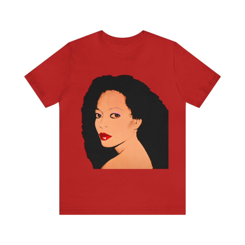Diana Ross Silk Electric Cover Unisex Tee | Multiple Colors and Sizes | Diana Ross Warhol Art T-Shirt - Image 86