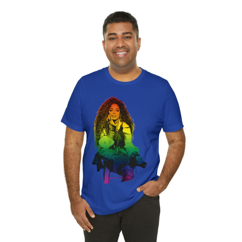 Janet Jackson LGBTQ PRIDE Unisex Jersey Short Sleeve Tee - Image 68