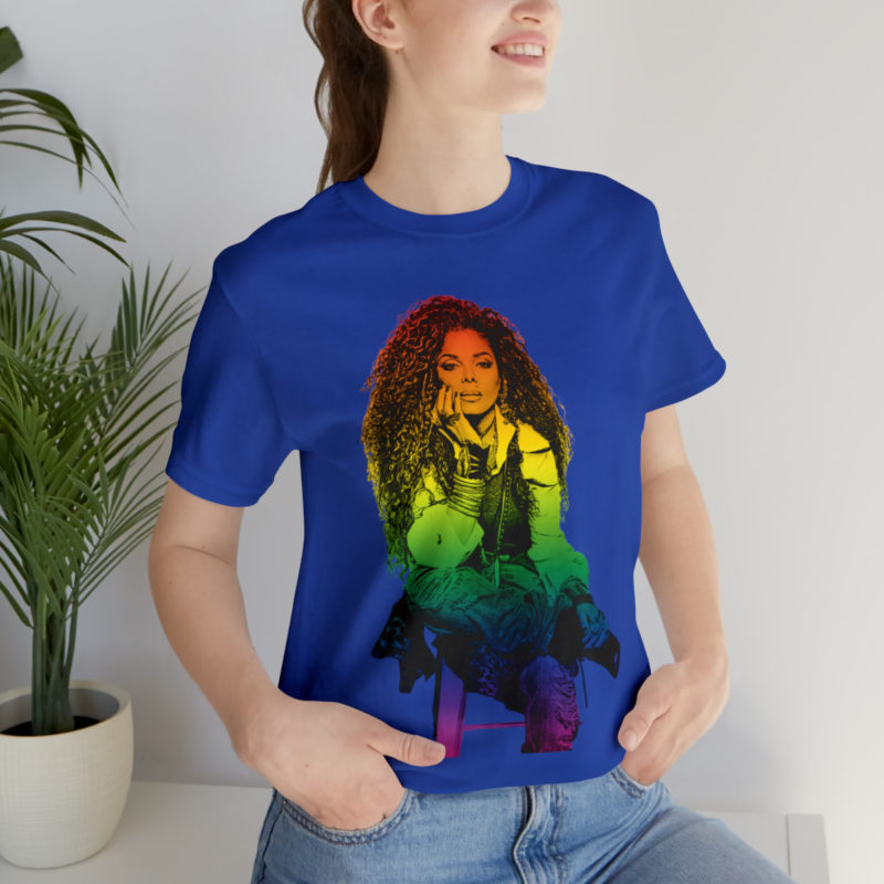 Janet Jackson LGBTQ PRIDE Unisex Jersey Short Sleeve Tee - Image 69