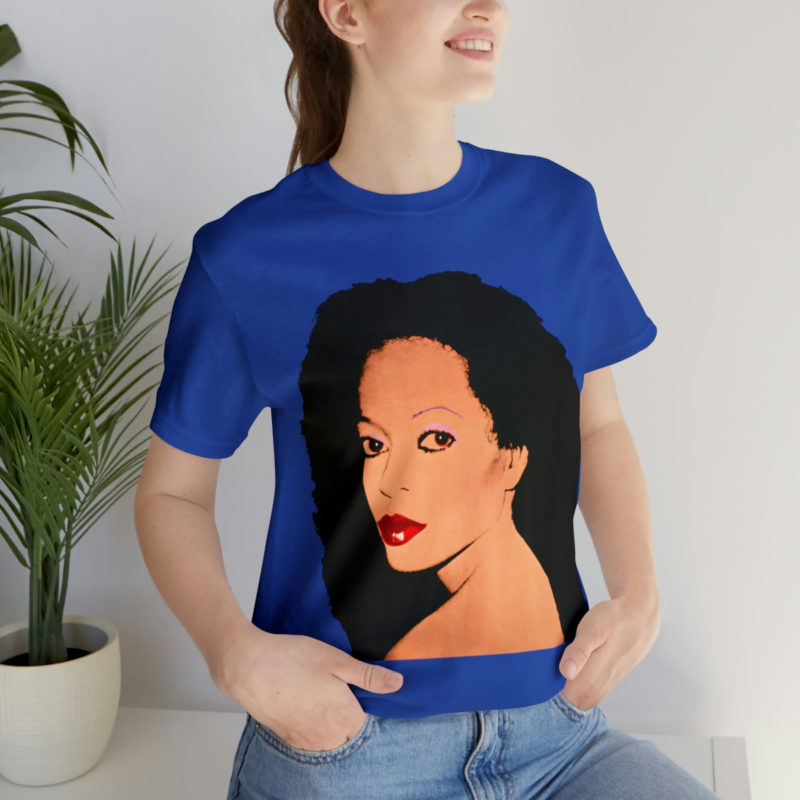 Diana Ross Silk Electric Cover Unisex Tee | Multiple Colors and Sizes | Diana Ross Warhol Art T-Shirt - Image 49