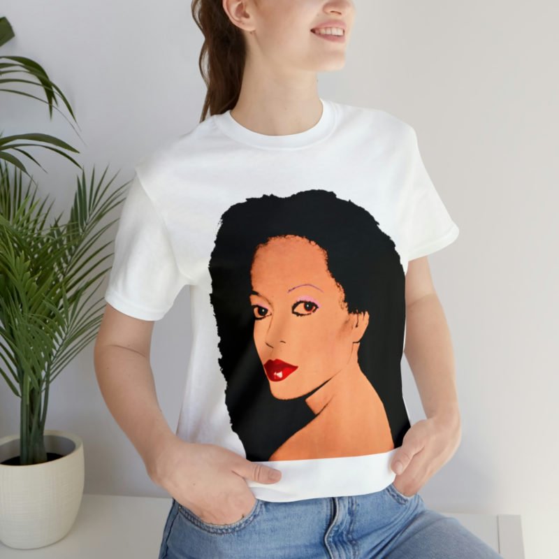 Diana Ross Silk Electric Cover Unisex Tee | Multiple Colors and Sizes | Diana Ross Warhol Art T-Shirt - Image 13