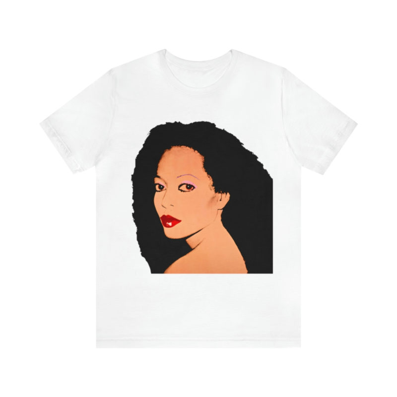 Diana Ross Silk Electric Cover Unisex Tee | Multiple Colors and Sizes | Diana Ross Warhol Art T-Shirt - Image 14