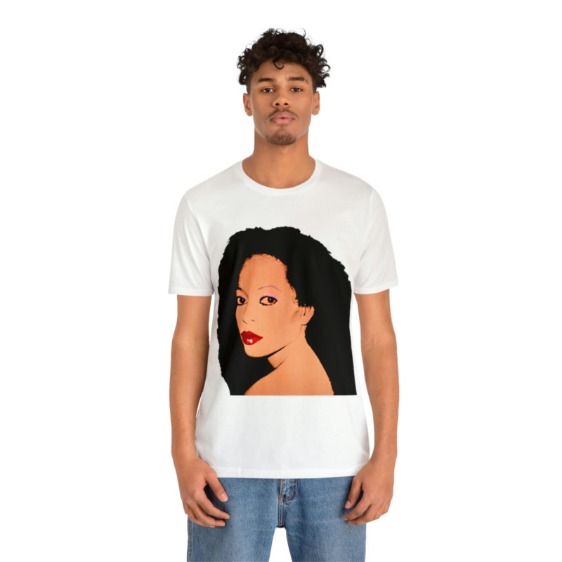 Diana Ross Silk Electric Cover Unisex Tee | Multiple Colors and Sizes | Diana Ross Warhol Art T-Shirt - Image 17