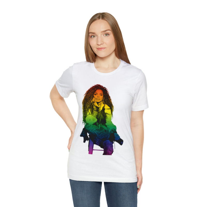 Janet Jackson LGBTQ PRIDE Unisex Jersey Short Sleeve Tee - Image 17