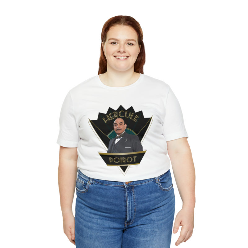 Hercule Poirot  Art Deco Inspired Unisex T-Shirt, The Belgian Detective T-Shirt , Roaring 20's Style Tee - Image 11