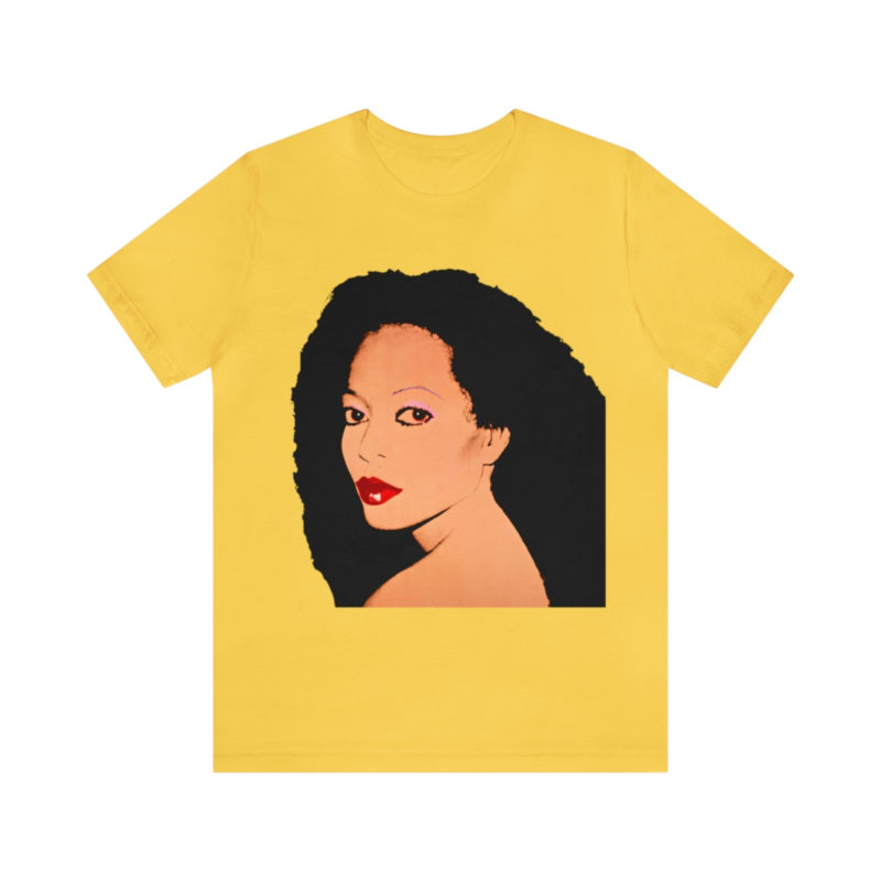 Diana Ross Silk Electric Cover Unisex Tee | Multiple Colors and Sizes | Diana Ross Warhol Art T-Shirt - Image 26