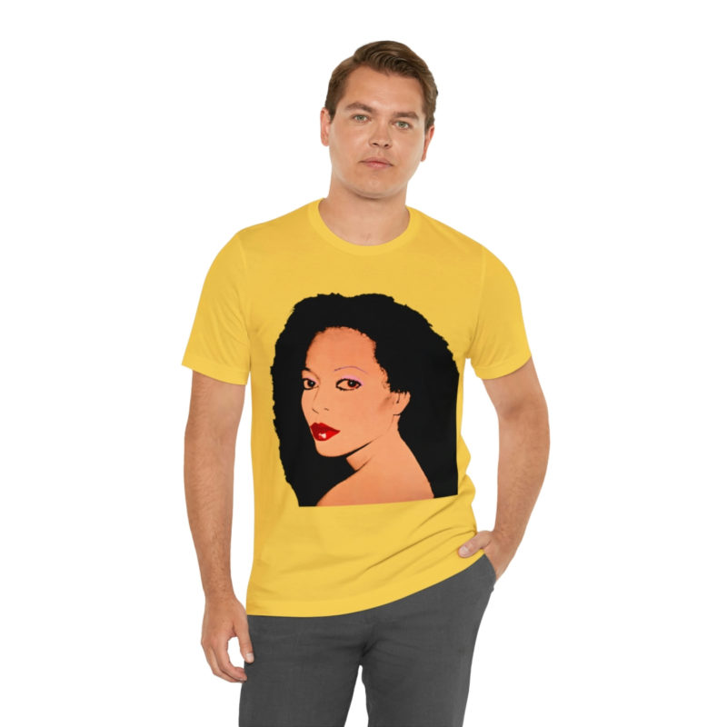 Diana Ross Silk Electric Cover Unisex Tee | Multiple Colors and Sizes | Diana Ross Warhol Art T-Shirt - Image 31