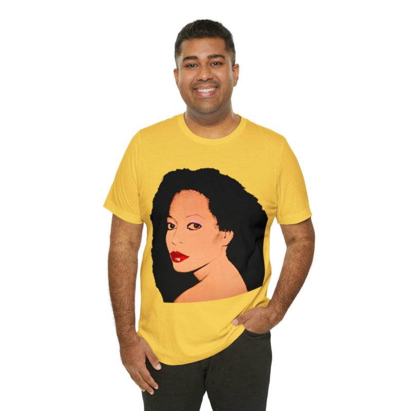 Diana Ross Silk Electric Cover Unisex Tee | Multiple Colors and Sizes | Diana Ross Warhol Art T-Shirt - Image 33