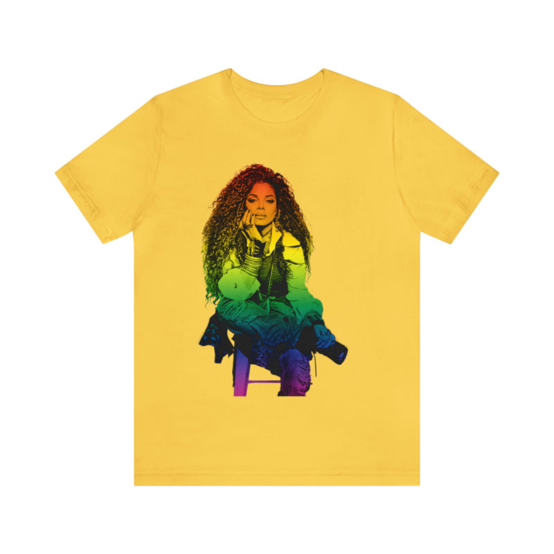 Janet Jackson LGBTQ PRIDE Unisex Jersey Short Sleeve Tee - Image 49