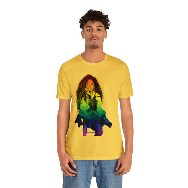 Janet Jackson LGBTQ PRIDE Unisex Jersey Short Sleeve Tee - Image 52