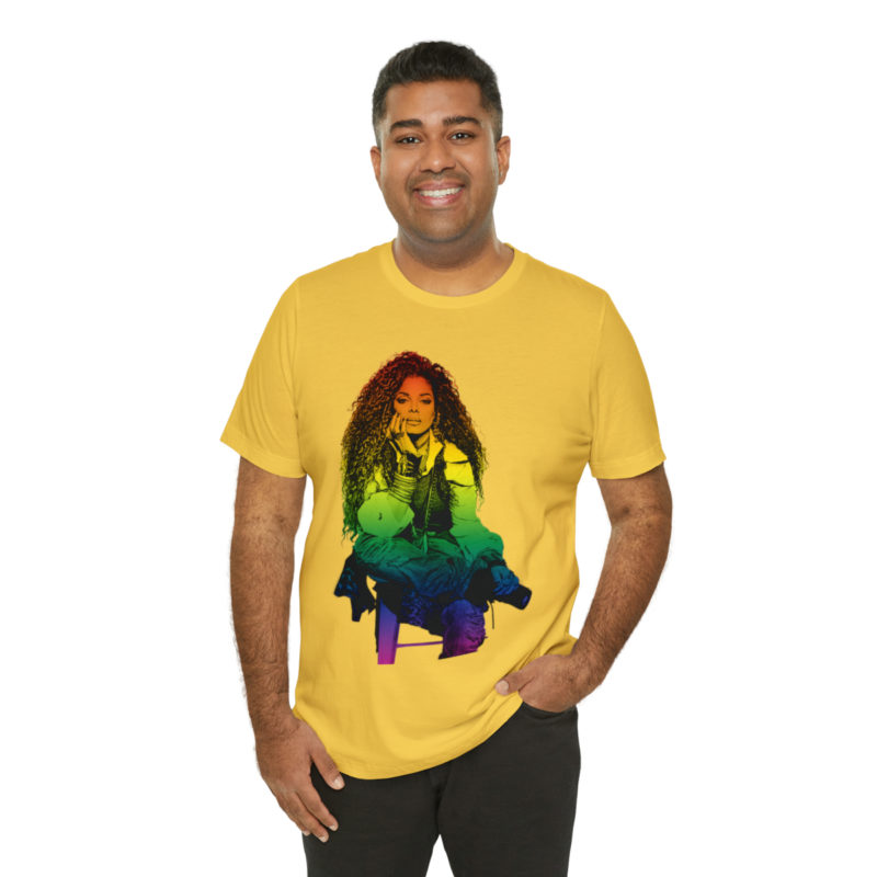 Janet Jackson LGBTQ PRIDE Unisex Jersey Short Sleeve Tee - Image 56