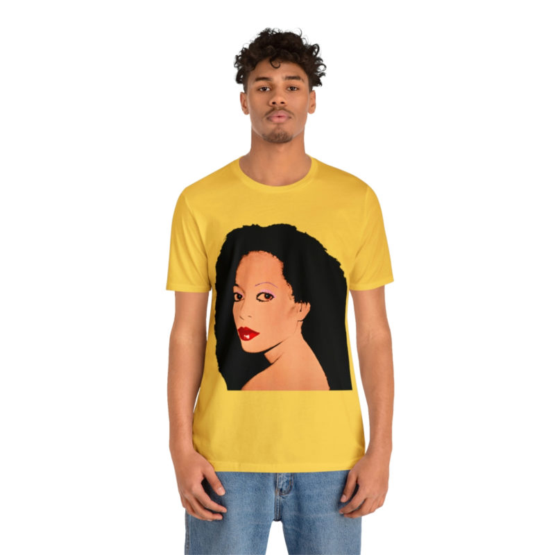Diana Ross Silk Electric Cover Unisex Tee | Multiple Colors and Sizes | Diana Ross Warhol Art T-Shirt - Image 29