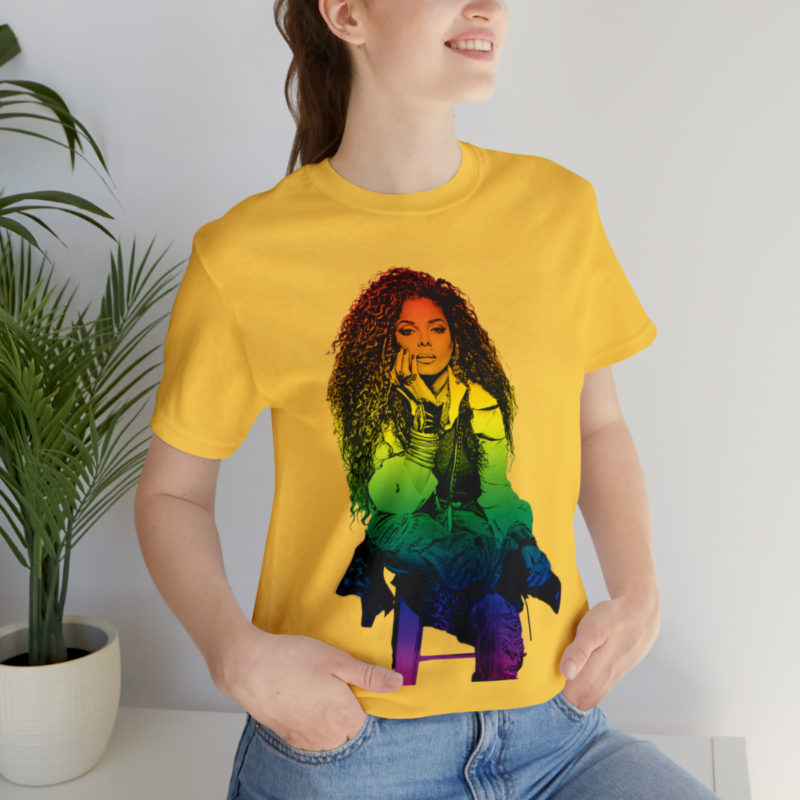 Janet Jackson LGBTQ PRIDE Unisex Jersey Short Sleeve Tee - Image 57