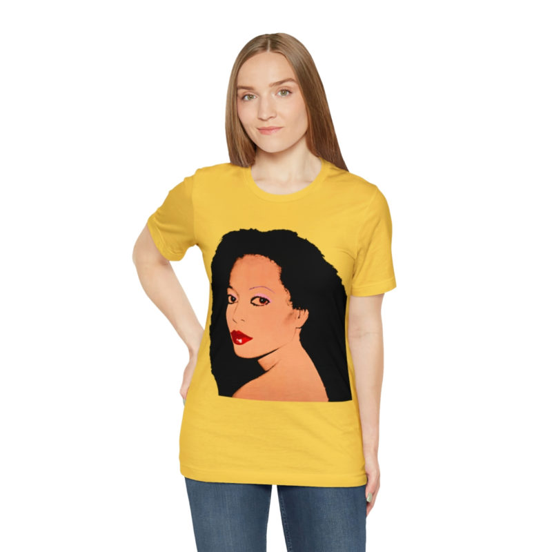 Diana Ross Silk Electric Cover Unisex Tee | Multiple Colors and Sizes | Diana Ross Warhol Art T-Shirt - Image 30