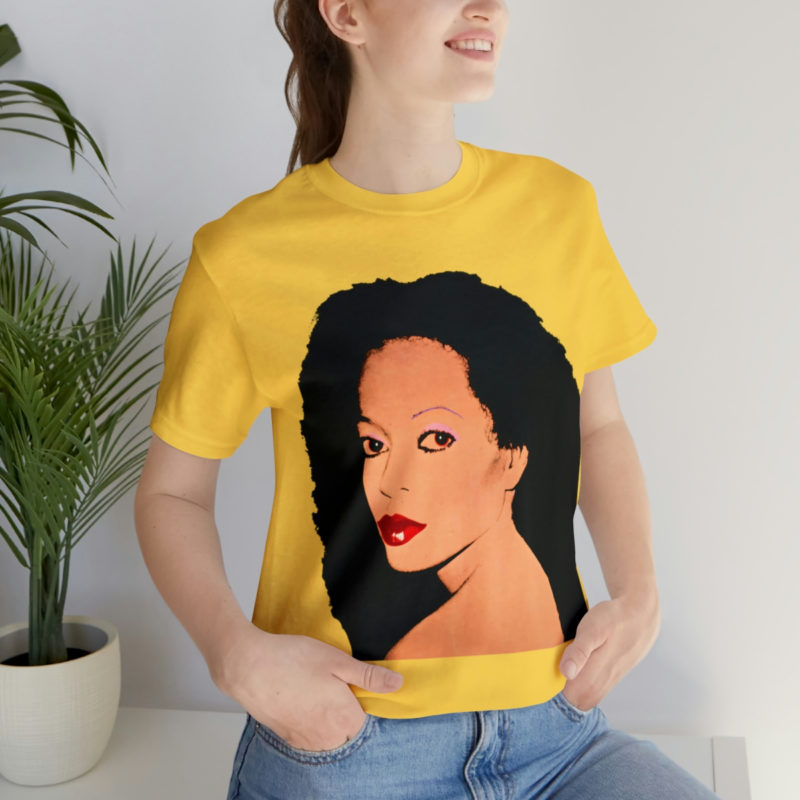 Diana Ross Silk Electric Cover Unisex Tee | Multiple Colors and Sizes | Diana Ross Warhol Art T-Shirt - Image 25