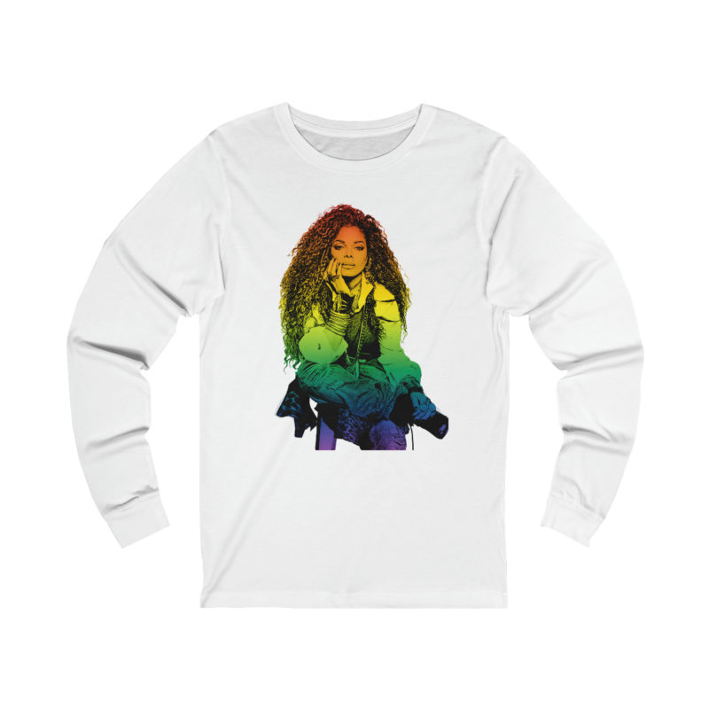 Janet Jackson LGBTQ PRIDE Unisex Jersey Long Sleeve Tee