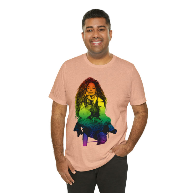 Janet Jackson LGBTQ PRIDE Unisex Jersey Short Sleeve Tee - Image 44
