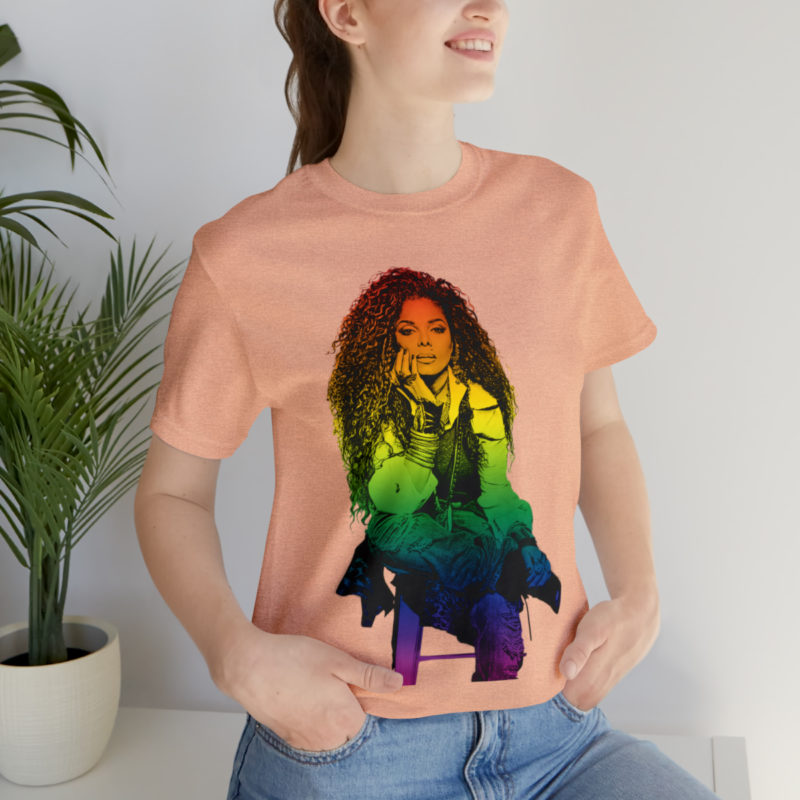 Janet Jackson LGBTQ PRIDE Unisex Jersey Short Sleeve Tee - Image 45