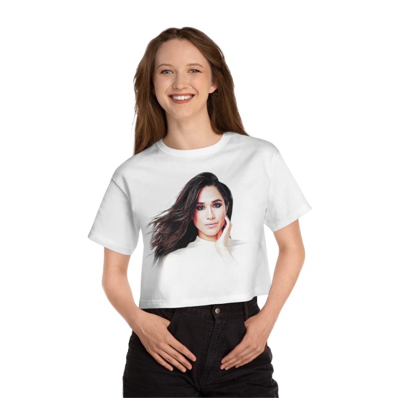 The Duchess of Sussex Meghan Markle Minimalist Champion Women's Heritage Cropped T-Shirt
