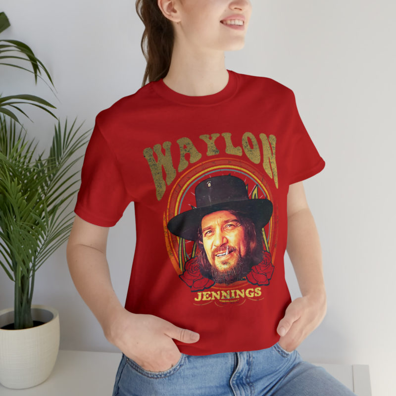 Waylon Jennings Retro Style Unisex T-Shirt. Vintage Style Country Music T-Shirt. Outlaw Tee. Gift For Country Fan | Western | Retro 70s Tee - Image 8