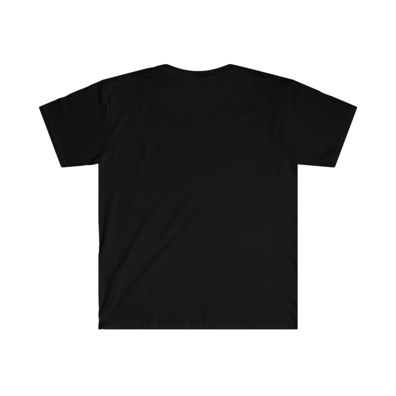 A group of cool slick big cats (a lion, a tiger, puma) playing pool Unisex Softstyle T-Shirt - Image 5