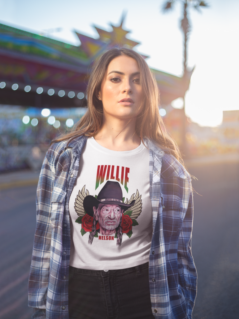 Willie Nelson Vintage Style Unisex T-Shirt. Outlaw Country Music Legend Willie Nelson Tee Willie Nelson T-Shirt Gifts for Country Music Fans - Image 7