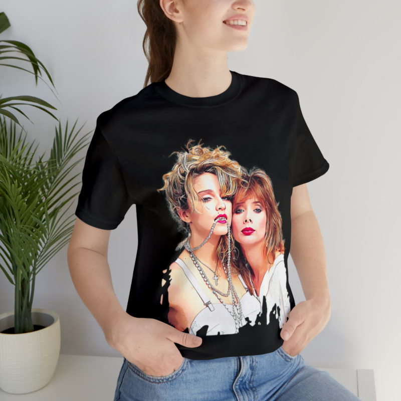 1985 Madonna and Rosanna Arquette Desperately Seeking Susan Unisex Jersey Short Sleeve T-Shirt - Image 4