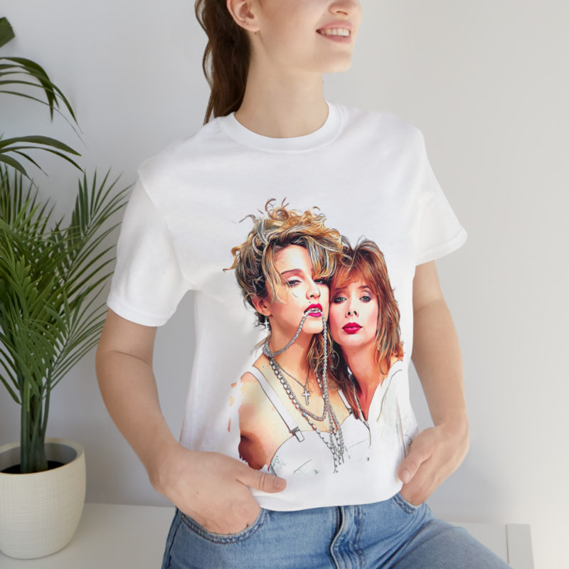 1985 Madonna and Rosanna Arquette Desperately Seeking Susan Unisex Jersey Short Sleeve T-Shirt