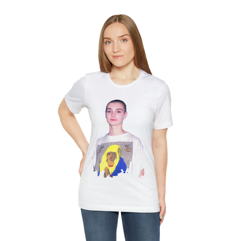 Sinead O'Connor Unisex Jersey Short Sleeve Tee. Irish Singer Sinead O'Connor Minimalist T-Shirt Gift Idea, - Image 6