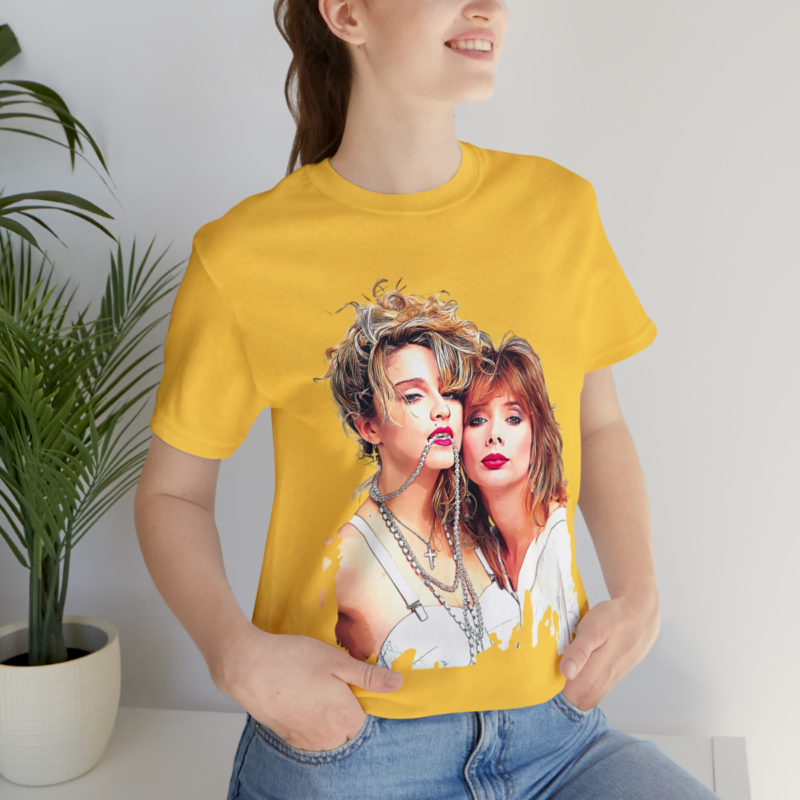 1985 Madonna and Rosanna Arquette Desperately Seeking Susan Unisex Jersey Short Sleeve T-Shirt - Image 6