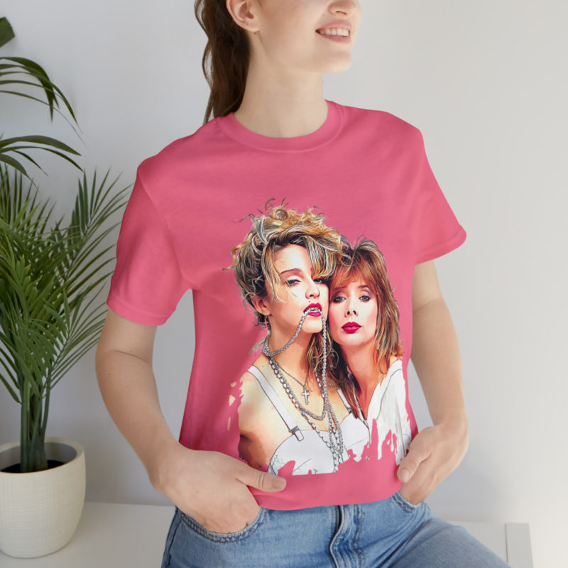 1985 Madonna and Rosanna Arquette Desperately Seeking Susan Unisex Jersey Short Sleeve T-Shirt - Image 7