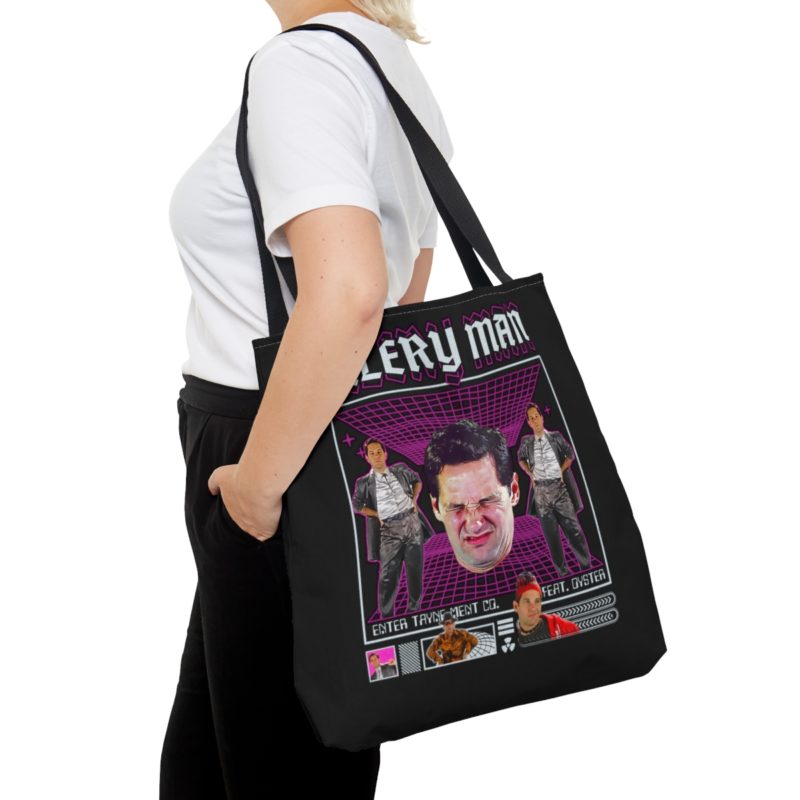 Celery Man Tote Bag. Paul Rudd, As Celery Man, Paul Rudd as Tayne, Paul Rudd as Oyster Late 90s Streetwear Tote Bag (AOP) - Image 4