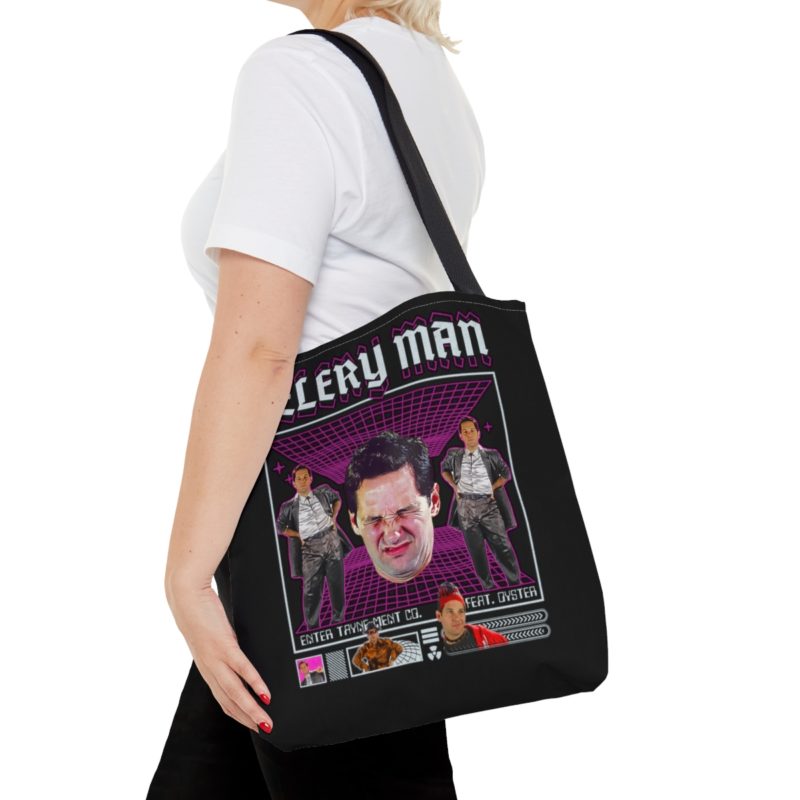 Celery Man Tote Bag. Paul Rudd, As Celery Man, Paul Rudd as Tayne, Paul Rudd as Oyster Late 90s Streetwear Tote Bag (AOP) - Image 12
