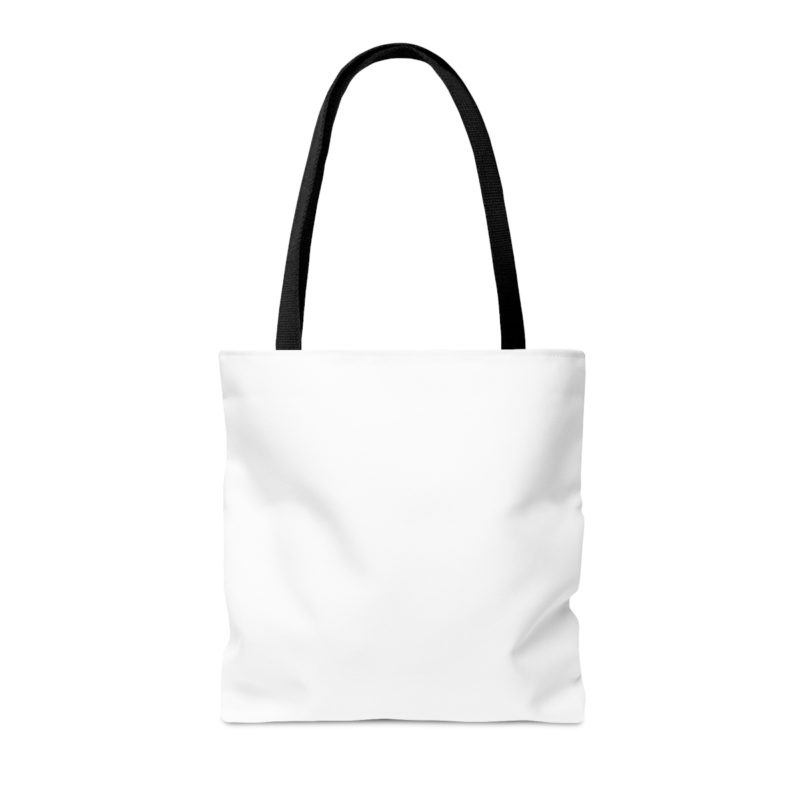 Nikki Sixx Bloody EAT ME Unisex Jersey White Tote Bag. Motley Crue Fan Tee. 1980's Heavy Metal Inspired  Tote Bag (AOP) - Image 2