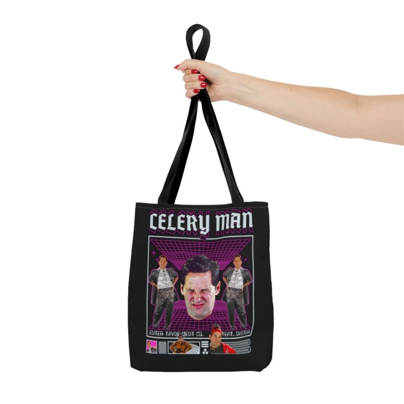 Celery Man Tote Bag. Paul Rudd, As Celery Man, Paul Rudd as Tayne, Paul Rudd as Oyster Late 90s Streetwear Tote Bag (AOP) - Image 7